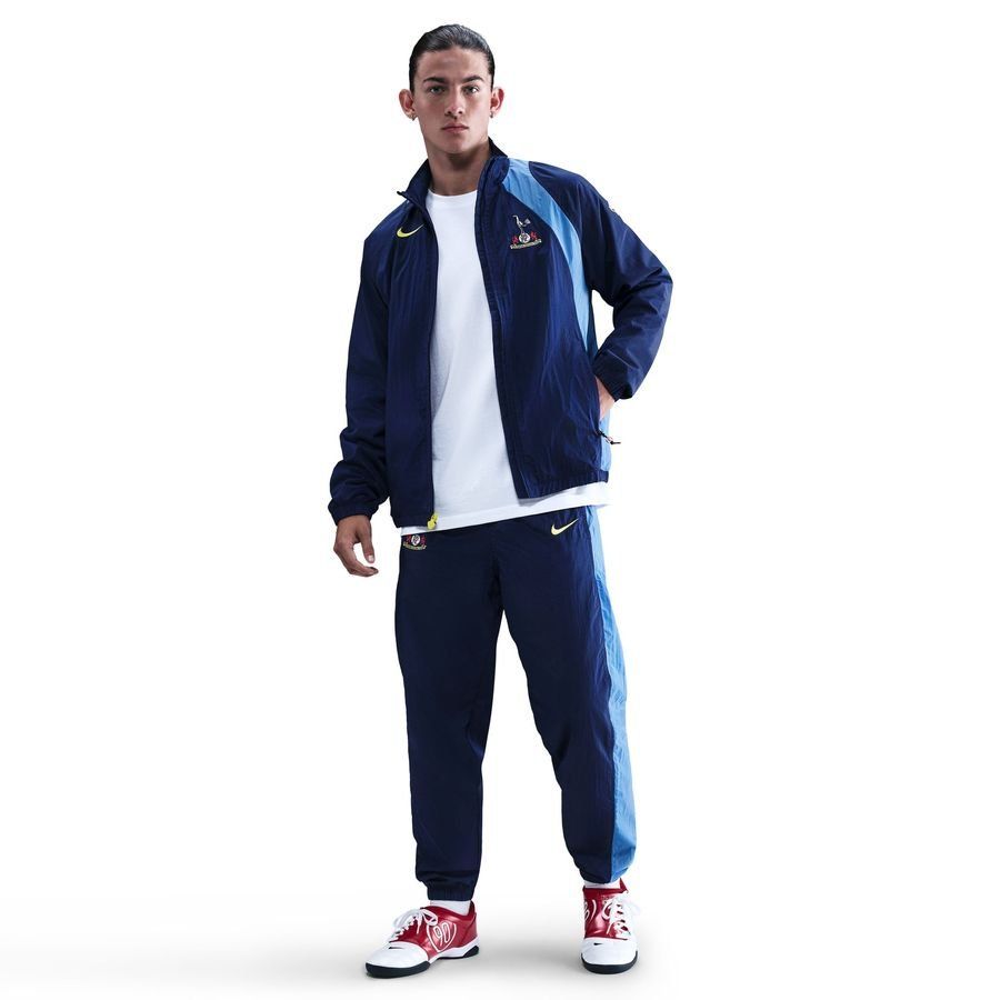 Tottenham Track Jacket T90 Woven GX 3rd - Blue Void/Pacific Blue/Dynamic Yellow - Men's-SoccerKits Hub | Buy Soccer Jerseys Online